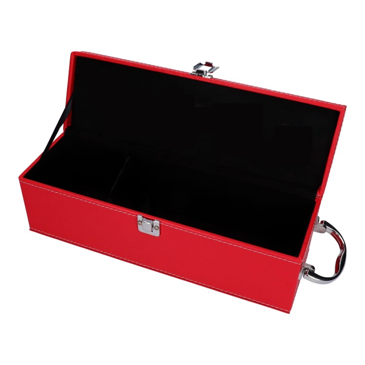 Skrzynka na 1 butelkę wina bez akcesoriów - czerwona skóra 2.jpg