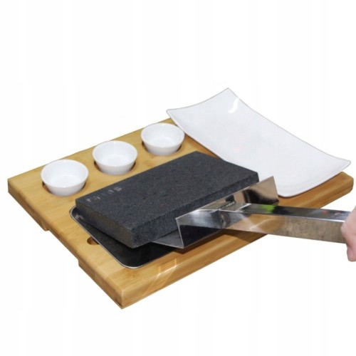 Lava-Stones-Zestaw-do-Serwowania-Stekow-na-Goracym-Kamieniu-Premium-Stan-opakowania-oryginalne 2.jpg