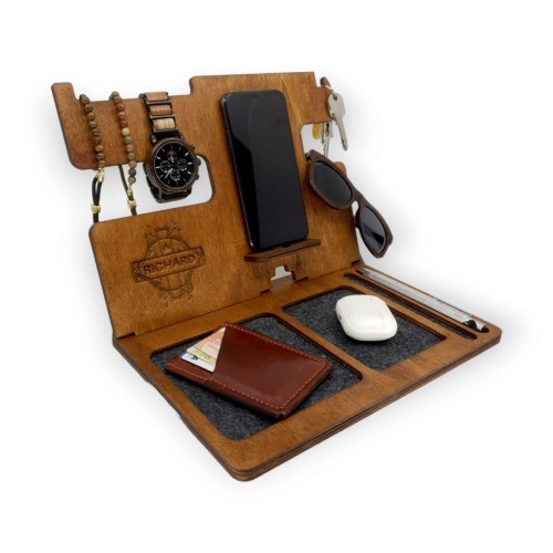 Drewniany organizer na biurko NeatDesk – orzech 1.jpg