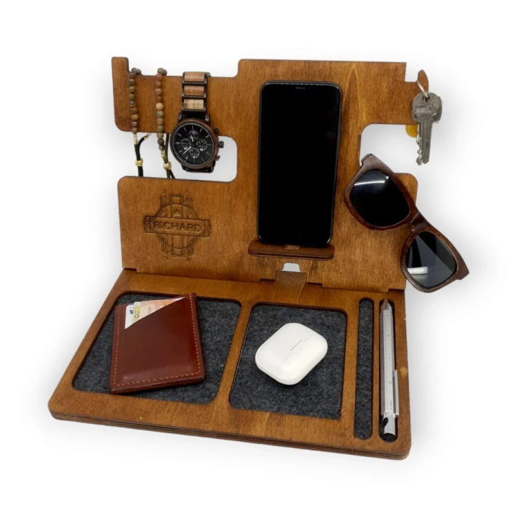 Drewniany organizer na biurko NeatDesk – orzech 2.jpg