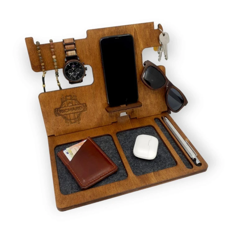 Drewniany organizer na biurko NeatDesk – orzech 3.jpg