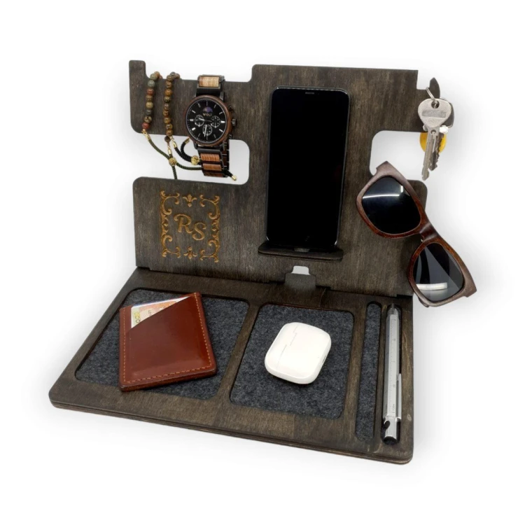 Drewniany organizer na biurko NeatDesk – hebanowy 2.jpg